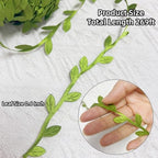 269 Ft Leaf Ribbon, Artificial Vines Leaf String Balloon Ribbon Trim, alternate view 3