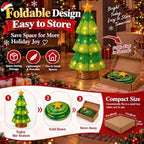 27.5-Inch Lighted Christmas Tree for Outdoor Christmas Decorations, Battery Operated Pop-Up Decor with 45 Warm, alternate
