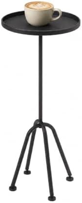 27.95" Tall Martini Table, Metal Round Drink Table, Cocktail Tables