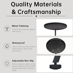 27.95" Tall Martini Table, Metal Round Drink Table, Cocktail Tables, alternate view 6