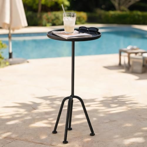 27.95" Tall Martini Table, Metal Round Drink Table, Cocktail Tables, alternate view 7