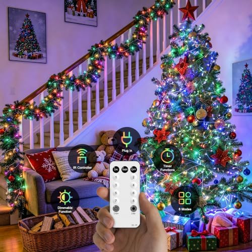 272 Ft 1000 LED Multicolor Christmas String Lights Outdoor Plug in, alternate view 3
