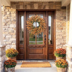 28" Fall Wreath for Front Door, Large Artificial Autumn Decor, alternate view 2