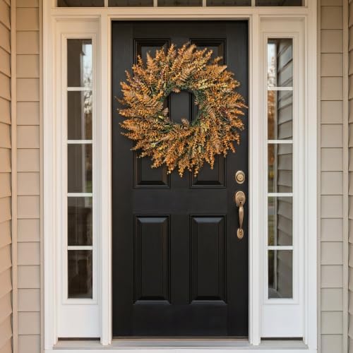 28" Fall Wreath for Front Door, Large Artificial Autumn Decor, alternate view 5