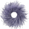 28 Inch Farmhouse Purple Flocked Cypress Spring Wreath Outdoor