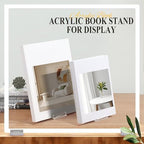 28 Pack Adjustable Acrylic Book Stand for Display, 4.2in H, alternate view 2