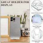 28 Pack Adjustable Acrylic Book Stand for Display, 4.2in H, alternate view 5