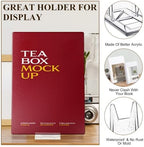 28 Pack Adjustable Acrylic Book Stand for Display, 4.2in H, alternate view 6
