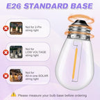 28 Pack S14 Bulbs for Outdoor String Lights, Warm White in Warm White, alternate view 2