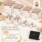 28 Pcs Display Risers with Buffet Riser Tiered Display Stand, Clear in Clear, alternate view 2