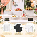 28 Pcs Display Risers with Buffet Riser Tiered Display Stand, Clear in Clear, alternate view 4