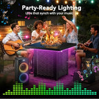 28" Smart Propane Fire Pit, 50,000 BTU CSA Certified with App Control & RGB Music-Sync Lighting, Outdoor Gas, alternate view