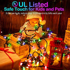 280 LED String Lights,108FT Plug in Christmas Lights Indoor/Outdoor Waterproof, 8 Modes & Memory Twinkle Green, alternate