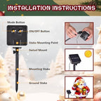 28x40 Lighted Christmas Santa Garden Flag, 8 Modes Solar LED, alternate view 5