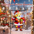 28x40 Lighted Christmas Santa Garden Flag, 8 Modes Solar LED, alternate view 6