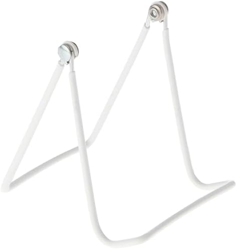 2A Adjustable White Wire Display Easel, 3.625" W x 4" D x 4.5" H, Pack of 12 in White