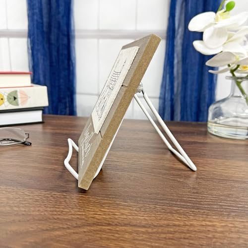 2A Adjustable White Wire Display Easel, 3.625" W x 4" D x 4.5" H, Pack of 6 in White, alternate view 7
