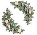 2ft Artificial Flowers Garland, Lilac & Gold