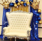 2ft x 8ft Blue Sequin Photography Backdrop Curtains 2 Panels for Party Decoration, Navy Blue in 2x8 ft x2Pcs in, alternate