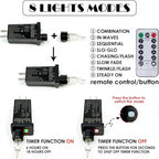 2Pack 132FT 400 LED Fairy Lights Plug in, 8 Modes Twinkle Lights Cool White, alternate view 7