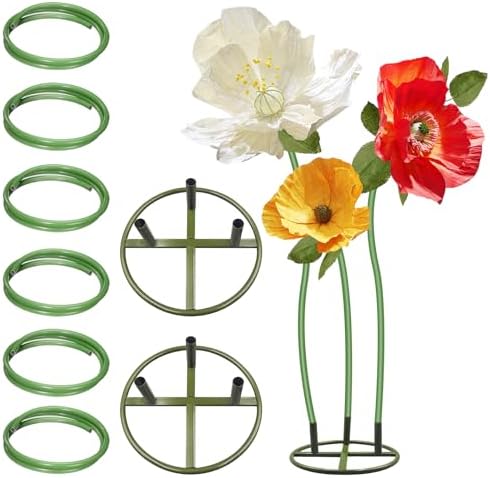 2Pack 19.69Ft Giant Flower Stand Green Flexible Pipe for Decoration Flower Pole Display Stand Large Diameter PVC