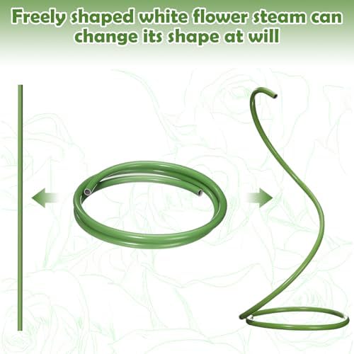 2Pack 19.69Ft Giant Flower Stand Green Flexible Pipe for Decoration Flower Pole Display Stand Large Diameter PVC, alternate