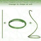 2Pack 19.69Ft Giant Flower Stand Green Flexible Pipe for Decoration Flower Pole Display Stand Large Diameter PVC, alternate
