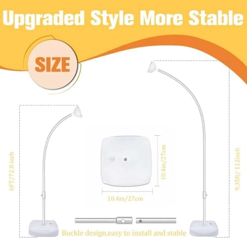 2Pack 8.2/5FT Balloon Arch Stand for Wedding Party Decor Whtie in Whtie-b, alternate view 2