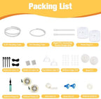 2Pack 8.2/5FT Balloon Arch Stand for Wedding Party Decor Whtie in Whtie-b, alternate view 3