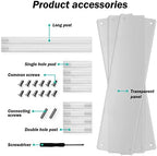 2Pack Acrylic Display Risers, Clear Shelf 3 Tier Cupcake Display Stand Steps for Food Desserts Stand Perfume, alternate view