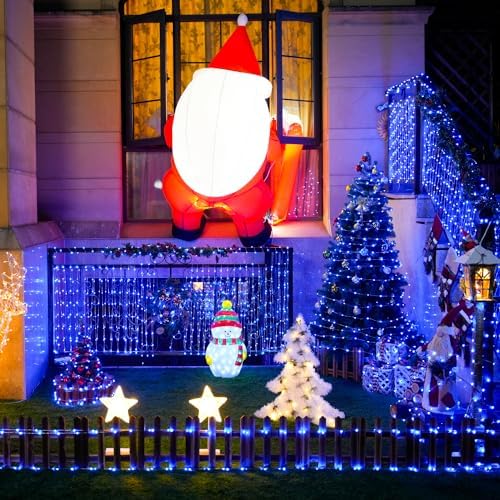 2Pack Blue Fairy Lights Battery Operated with Remote for Christmas, alternate view 2