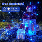 2Pack Blue Fairy Lights Battery Operated with Remote for Christmas, alternate view 3