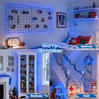 2Pack Blue Fairy Lights Battery Operated with Remote for Christmas, alternate view 4