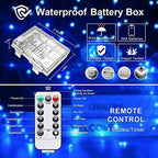 2Pack Blue Fairy Lights Battery Operated with Remote for Christmas, alternate view 5