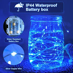 2Pack Blue Fairy Lights Battery Operated with Remote for Christmas, alternate view 6