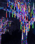 2Pack Christmas Lights Outdoor, 11.8in 10 Tubes Meteor Shower Lights, alternate view 5