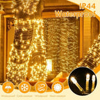 2Pack Connectable 480LED 176FT String Lights, Christmas Lights Warm White, alternate view 3