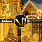 2Pack Connectable 480LED 176FT String Lights, Christmas Lights Warm White, alternate view 6