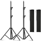 2pack Heavy Duty Light Stand 9.2ft / 110" Aluminum Spring Cushioned Tripod Lighting Stands Max Loading:10KG