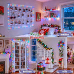 2Pack Multicolor Fairy Lights Battery Operated, Total 400LED 132ft, alternate view 3