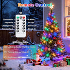 2Pack Multicolor Fairy Lights Battery Operated, Total 400LED 132ft, alternate view 5