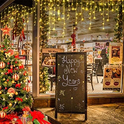 2Pack Total 800LED Ice Lights 33FT Christmas Lights String Lights Outdoor Decoration 8 Modes 150 Drops Fairy, alternate view