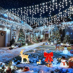 2Pack Total 800LED Ice Lights 33FT Christmas Lights String Lights Outdoor Decoration 8 Modes 150 Drops Fairy, alternate view