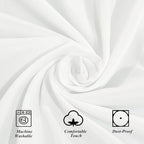 2Pack White Cocktail Table Covers 32"x 43" Cocktail Table Tablecloth, alternate view 6