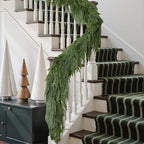 2PCS 12FT Christmas Garland, Artificial Real Touch Norfolk Pine Garland in Green, alternate view 4