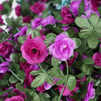 2Pcs 16.4Ft Fake Flower Garland Artificial Rose Vines, alternate view 4