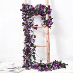 2Pcs 16.4Ft Fake Flower Garland Artificial Rose Vines, alternate view 7