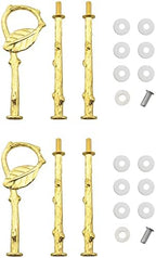 2PCS 3-Level Leaf-Shaped Cake Stand 3 Tier Cupcake Stand Hardware Handles with Screws and Flat Washers for Party