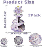 2PCS 3 Tier Butterfly Cupcake Stand, Suitable for Butterfly Themes - Easy to Assemble& Reusable(5Butterfly) in, alternate