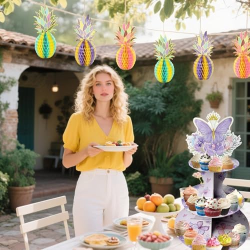 2PCS 3 Tier Butterfly Cupcake Stand, Suitable for Butterfly Themes - Easy to Assemble& Reusable(5Butterfly) in, alternate